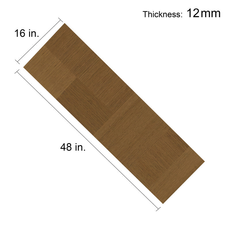Natural Oak 12 mm T x 16 in. W x 48 in. L AC5 Block-Pattern Laminate Flooring (32 sq. ft./Case)
