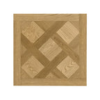 Natural Oak 12 mm T x 24 in. W x 24 in. L AC5 Versailles Parquet Laminate Flooring (24 sq. ft./Case)
