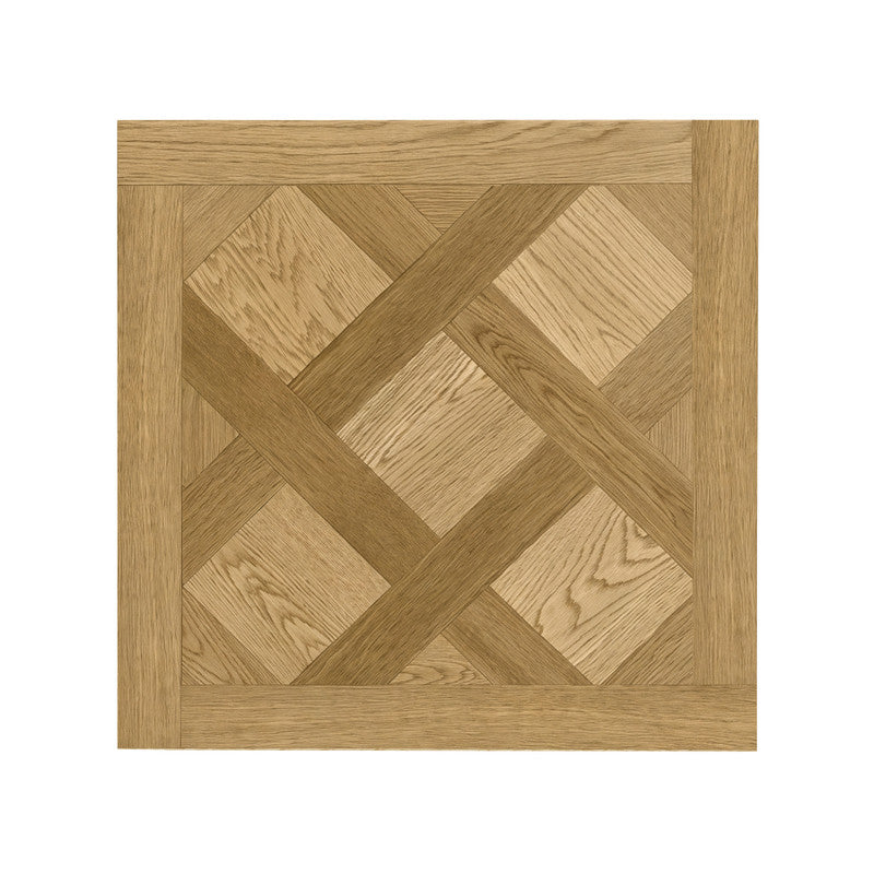 Natural Oak 12 mm T x 24 in. W x 24 in. L AC5 Versailles Parquet Laminate Flooring (24 sq. ft./Case)