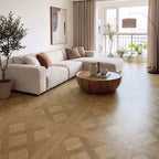 Natural Oak 12 mm T x 24 in. W x 24 in. L AC5 Versailles Parquet Laminate Flooring (24 sq. ft./Case)