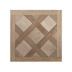 Greige Oak 12 mm T x 24 in. W x 24 in. L AC5 Versailles Parquet Laminate Flooring (24 sq. ft./Case)