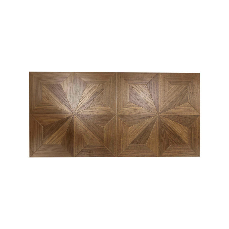 Warm Walnut 12 mm T x 24 in. W x 48 in. L AC5 Starburst Parquet Laminate Flooring (48 sq. ft./Case)