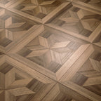 Walnut 12 mm T x 24 in. W x 24 in. L AC5 Geometric Star Parquet Laminate Flooring (24 sq. ft./Case)