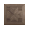 Smoked Walnut 12 mm T x 24 in. W x 24 in. L AC5 Geometric Star Parquet Laminate Flooring (24 sq. ft./Case)