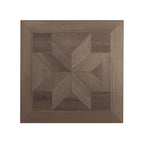 Smoked Walnut 12 mm T x 24 in. W x 24 in. L AC5 Geometric Star Parquet Laminate Flooring (24 sq. ft./Case)