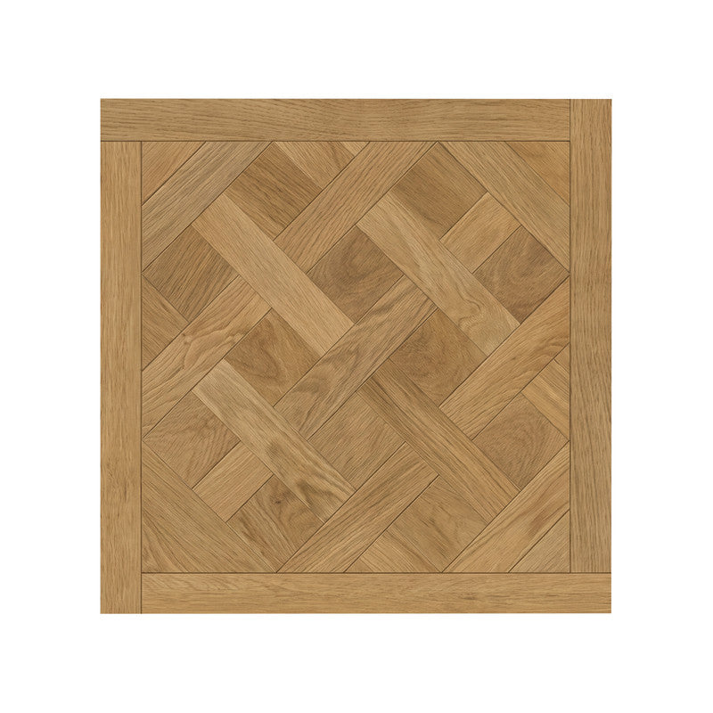 Natural Oak 12 mm T x 24 in. W x 24 in. L AC5 Laminate Parquet Flooring (24 sq. ft./Case)