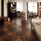 Warm Walnut 12 mm T x 16 in. W x 32 in. L AC5 Laminate Parquet Flooring (21.33 sq. ft./Case)