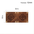 Warm Walnut 12 mm T x 16 in. W x 32 in. L AC5 Laminate Parquet Flooring (21.33 sq. ft./Case)