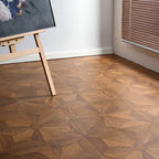 Natural Oak 12 mm T x 16 in. W x 32 in. L AC5 Laminate Parquet Flooring (21.33 sq. ft./Case)