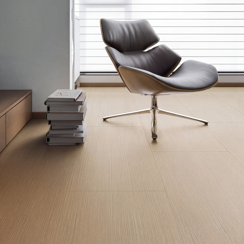Natural Tan Fabric-Look 30 MIL 18 in. W x 36 in. L Textured Matte Waterproof Click-Lock SPC Luxury Vinyl Tile (27 sq. ft./Case)