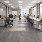 Charcoal Gray Fabric-Look 30 MIL 18 in. W x 36 in. L Textured Matte Waterproof Click-Lock SPC Luxury Vinyl Tile (27 sq. ft./Case)
