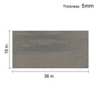 Charcoal Gray Fabric-Look 30 MIL 18 in. W x 36 in. L Textured Matte Waterproof Click-Lock SPC Luxury Vinyl Tile (27 sq. ft./Case)