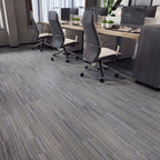 Gray Linear Fabric-Look 30 MIL 12 in. W x 48 in. L Textured Matte Waterproof Click-Lock SPC Luxury Vinyl Tile  (32 sq. ft./Case)