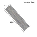 Gray Linear Fabric-Look 30 MIL 12 in. W x 48 in. L Textured Matte Waterproof Click-Lock SPC Luxury Vinyl Tile  (32 sq. ft./Case)