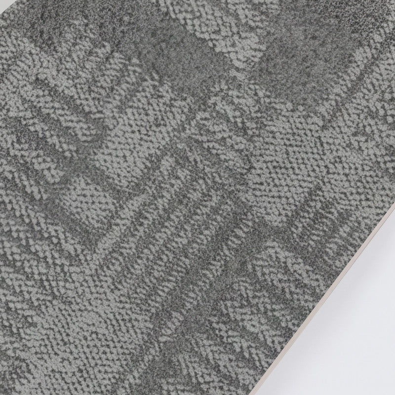 Dark Gray Abstract Fabric-Look 30 MIL 12 in. W x 48 in. L Textured Matte Waterproof Click-Lock SPC Luxury Vinyl Tile  (32 sq. ft./Case)