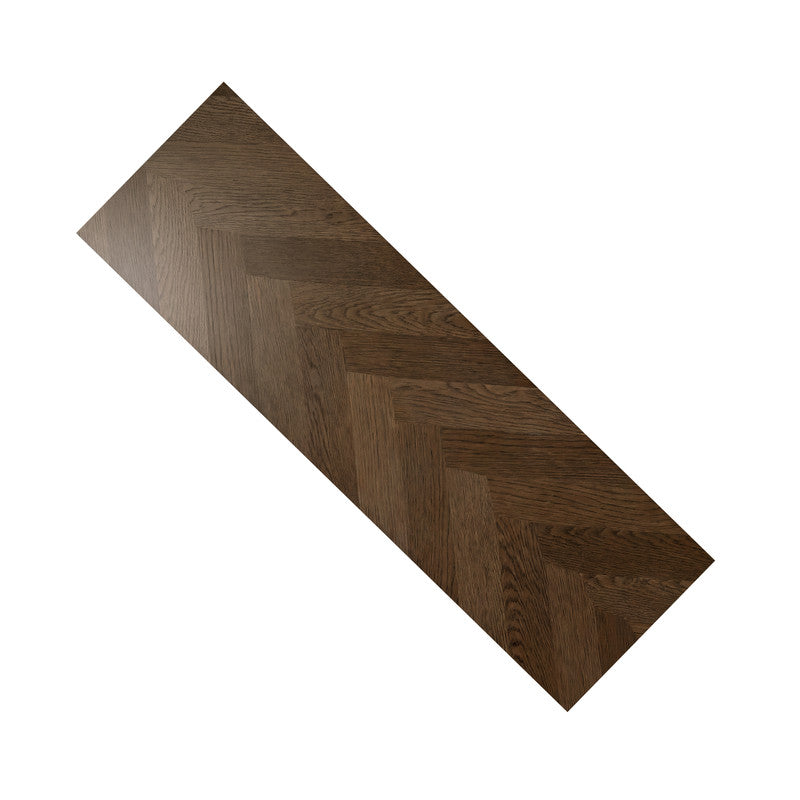 Dark Walnut 12 mm T x 16 in. W x 48 in. L AC5 Herringbone-Look Laminate Flooring (32 sq. ft./Case)