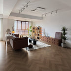 Dark Walnut 12 mm T x 16 in. W x 48 in. L AC5 Herringbone-Look Laminate Flooring (32 sq. ft./Case)