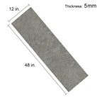 Gray Microcement-Look 20 MIL 12 in. W x 48 in. L Waterproof Click-Lock SPC Luxury Vinyl Tile Flooring  (28 sq. ft./Case)