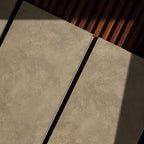 Warm Brown Microcement-Look 20 MIL 12 in. W x 48 in. L Waterproof Click-Lock SPC Luxury Vinyl Tile Flooring  (20 sq. ft./Case)