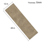 Warm Brown Microcement-Look 20 MIL 12 in. W x 48 in. L Waterproof Click-Lock SPC Luxury Vinyl Tile Flooring  (20 sq. ft./Case)