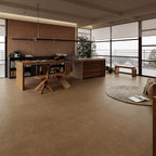 Dark Brown Microcement-Look 20 MIL 12 in. W x 48 in. L Waterproof Click-Lock SPC Luxury Vinyl Tile Flooring  (20 sq. ft./Case)