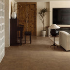 Dark Brown Microcement-Look 20 MIL 12 in. W x 48 in. L Waterproof Click-Lock SPC Luxury Vinyl Tile Flooring  (20 sq. ft./Case)
