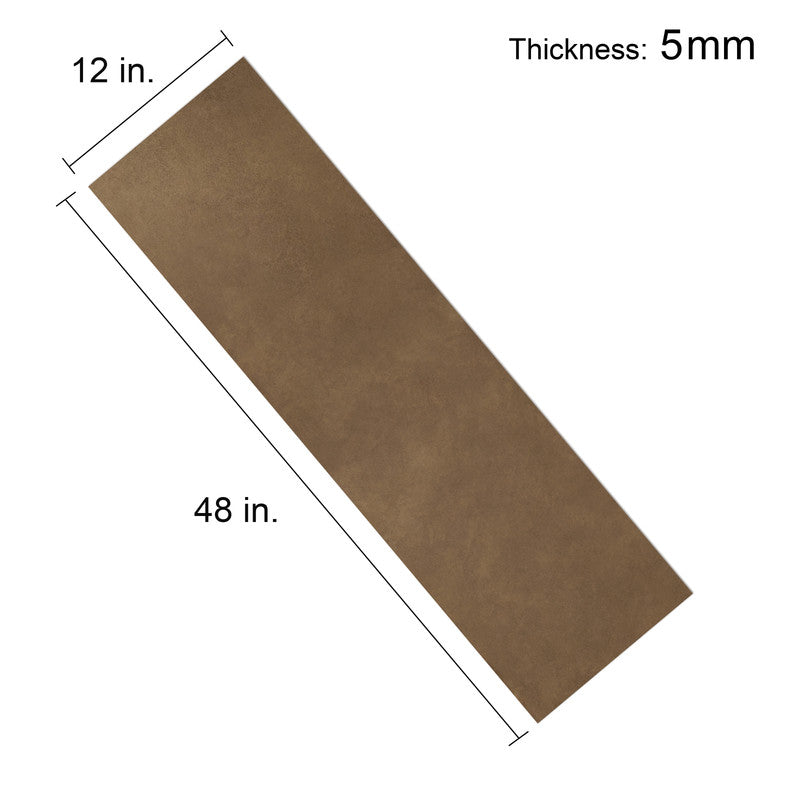Dark Brown Microcement-Look 20 MIL 12 in. W x 48 in. L Waterproof Click-Lock SPC Luxury Vinyl Tile Flooring  (20 sq. ft./Case)